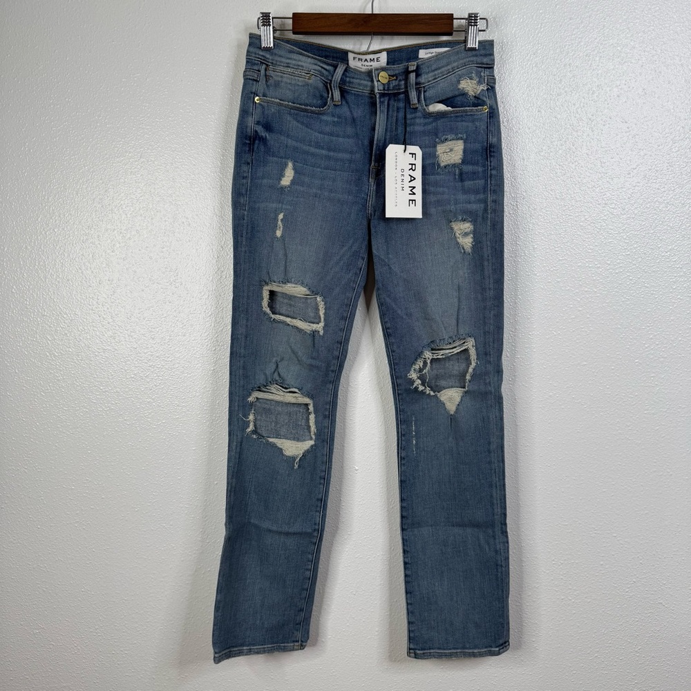 Frame Denim Le High Straight Distressed Jeans‎ Size 26